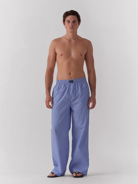 pinstripe elastic waist pants ONE DNA