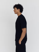 premium men's crewneck t-shirt black one dna