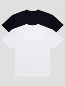 premium mens white and black t-shirt two pack one dna