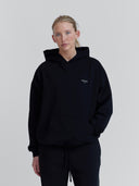 premium women's black hoodie one dna brand
