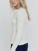 detail of rib-knit compression henley one dna brand