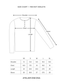 Rib Knit Henley Cream