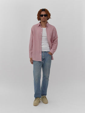 striped cotton shirt for men