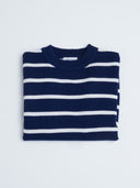 Navy & White Striped Sweater