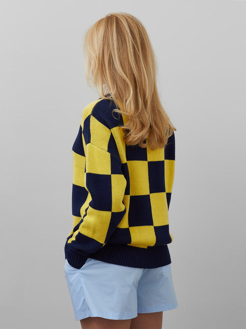 sweater maize and blue