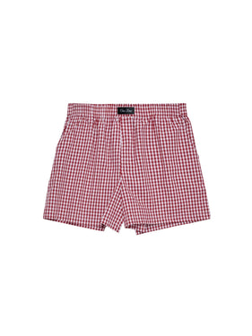 gingham boxer shorts with pockets