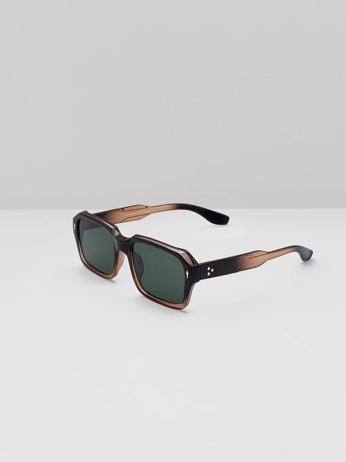 translucent brown square sunglasses