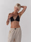 triangle crochet knit bikini top one dna