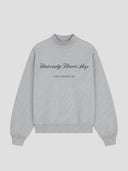 university flower shop heather gray mockneck sweatshirt one dna collab