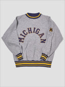 Vintage Michigan Heather Gray Crewneck Sweatshirt