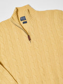 Vintage Polo Ralph Lauren Quarter Zip Sweater Butter