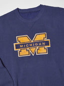 Vintage Michigan Block M Crewneck Sweatshirt