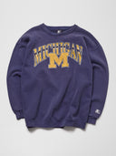 Vintage Sunfaded 90s Michigan Crew