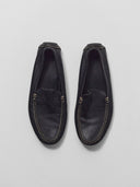 Vintage Soft Pebble Leather Driving Loafer