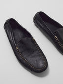 Vintage Soft Pebble Leather Driving Loafer
