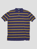Vintage Polo Ralph Lauren Polo Shirt Navy & Yellow Stripe