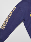 Vintage Michigan Crewneck Sweatshirt Sleeve Motif
