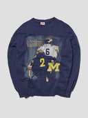 Vintage Michigan Wolverines Graphic Crewneck Sweatshirt