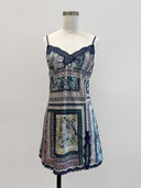 Vintage Multicolor Paisley Slip Dress