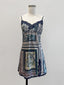 Vintage Multicolor Paisley Slip Dress