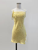 Vintage Yellow Floral Slip Dress