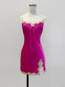 Vintage Hot Pink Slip Dress