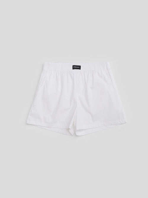 white cotton boxer shorts