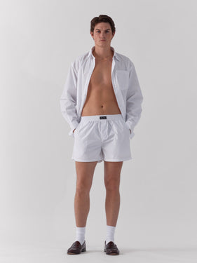 white cotton shirt and boxer short ONE DNA