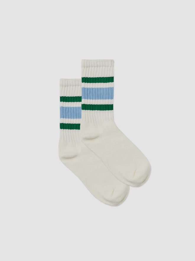 white socks three stripes