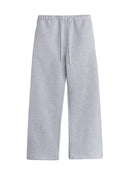 wide leg open bottom sport gray sweatpants one dna
