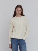 women's cable knit sweater