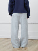 Wide-Leg Sweatpants in Heather Gray