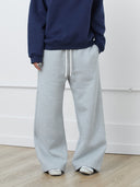 Wide-Leg Sweatpants in Heather Gray