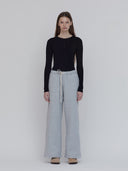 women's henley black