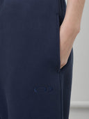 Wide-Leg Sweatpants in Navy