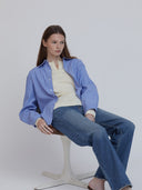 women's pinstripe shirt one dna
