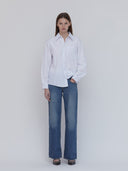 women's white poplin shirt one dna