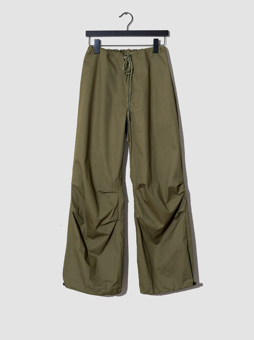 camo green parachute cargo pants